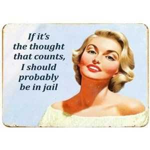 #53 Vintage Bar Metal Tin Signs Sexy Woman Retro Plaque Garage Customization Dec